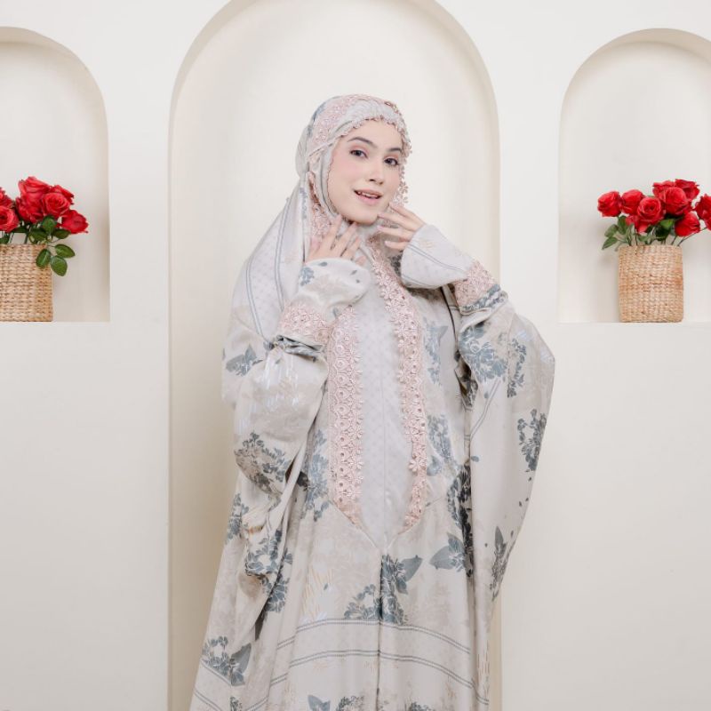 Ulul Azmi_Mukena Terusan Dewasa Jumbo Sutra Silk Premium