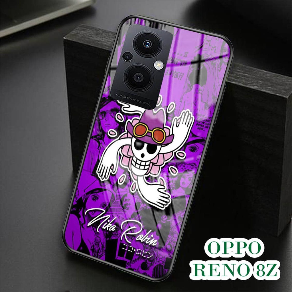 Softcase Glass Kaca OPPO RENO 8Z - Casing HP OPPO RENO 8Z [ S54 ].
