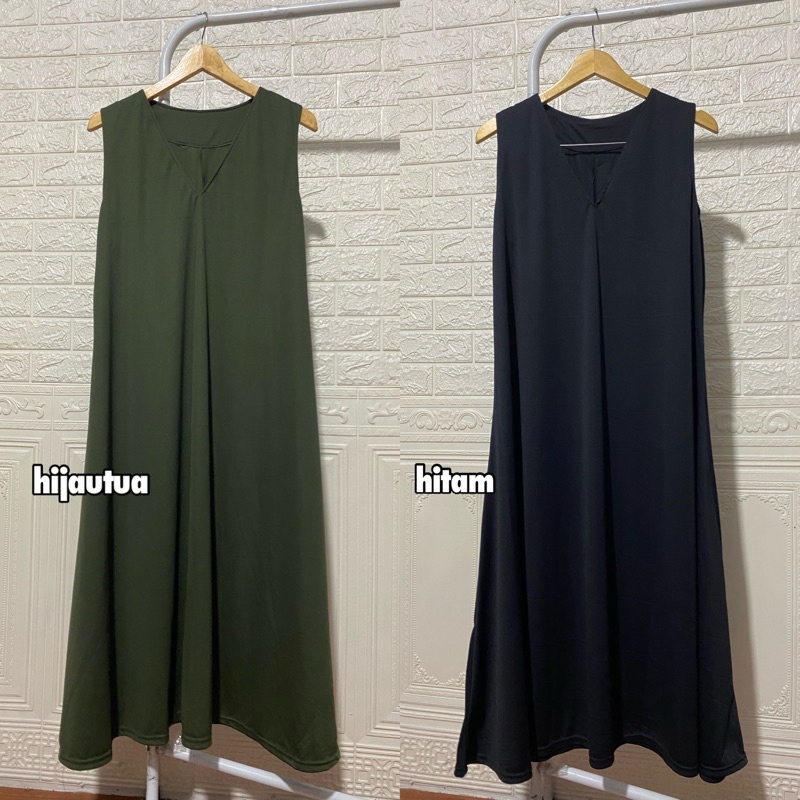 YUBIN OVERALL POLOS DRESS KOREAN LOOK MAYUNG MUSLIM JUMBO XXL BIGSIZE MURAH