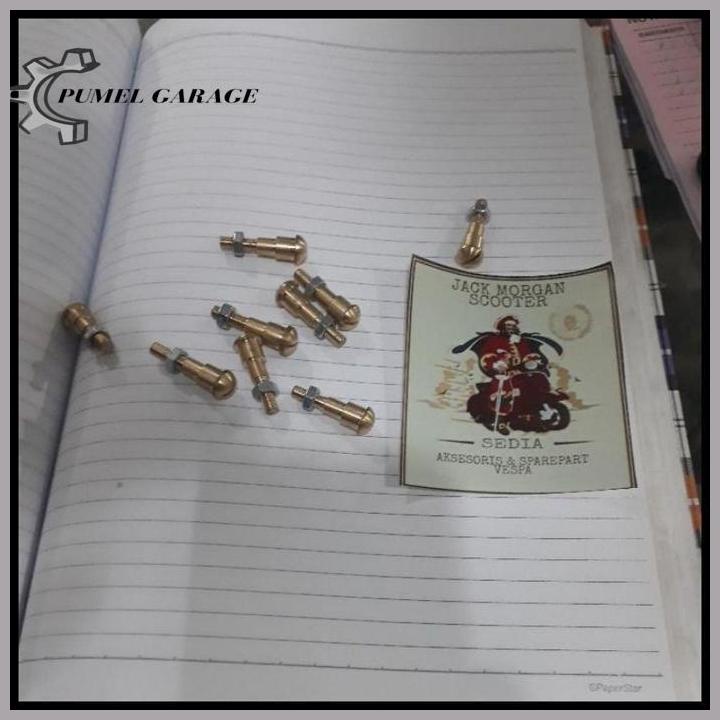 Baut Handel  Vespa  Min Model Ori Bahan Kuningan Aksesoris Vespa Original