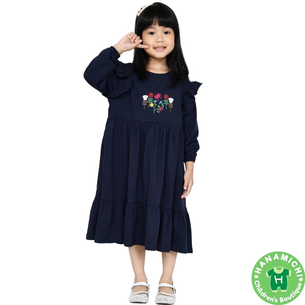 Hanamichi FARHA Dress Anak Premium Lengan Panjang Balita