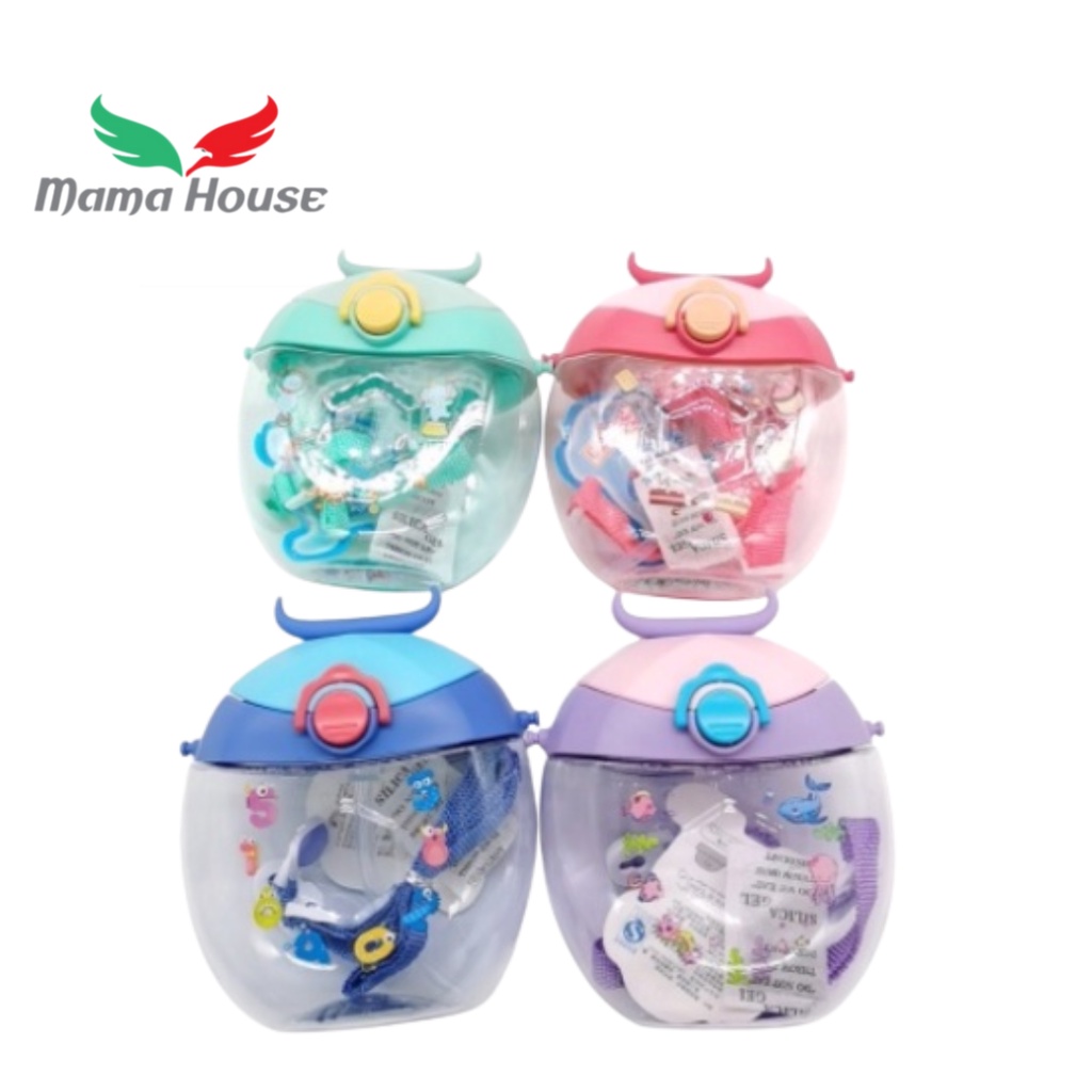 [MH] Botol Minum Anak Bulat Karakter Tanduk 400 Ml