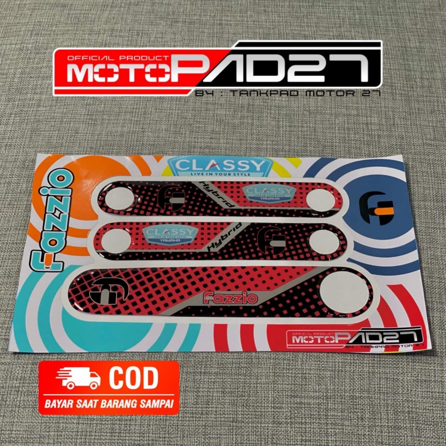 Motopad27 Sticker stiker resin panel depan samping body yamaha Fazzio 125