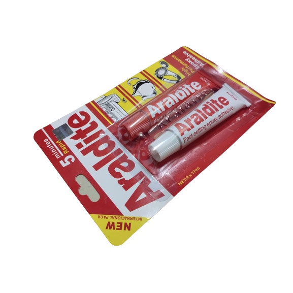 Lem Araldite Rapid/Araldite Merah Epoxy Adhesive 5 Minutes Araldit 5 Menit Rapid Resin/Lem Besi Araldite/LEM EPOXY ADHESIVE/LEM ARALDITE RAPID/ LEM 5 MENIT/ LEM BESI/LEM ARALDITE BERKUALITAS