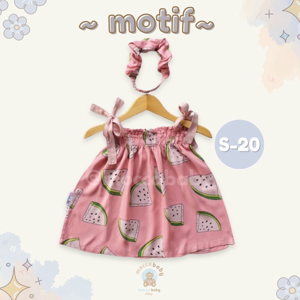 MBSS - BBB NICOLE summer dress bayi rayon bonus headband scrunchie new2
