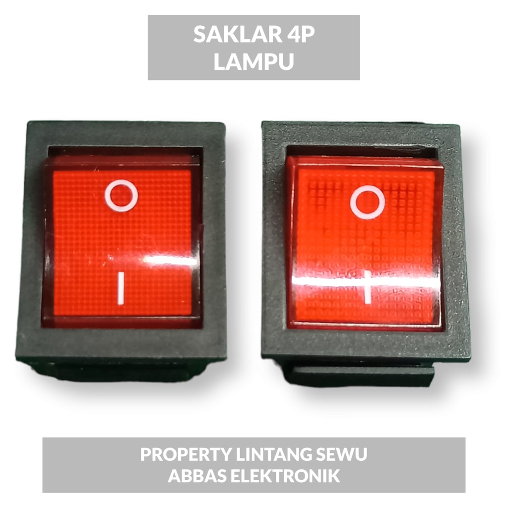 saklar power switch on off ampli mesin las inverter  4 kaki pin