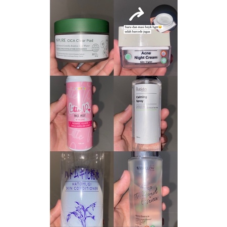 [PRELOVED MURAH] skincare  - ms glow, npure, pratista, camille, elformula, emina