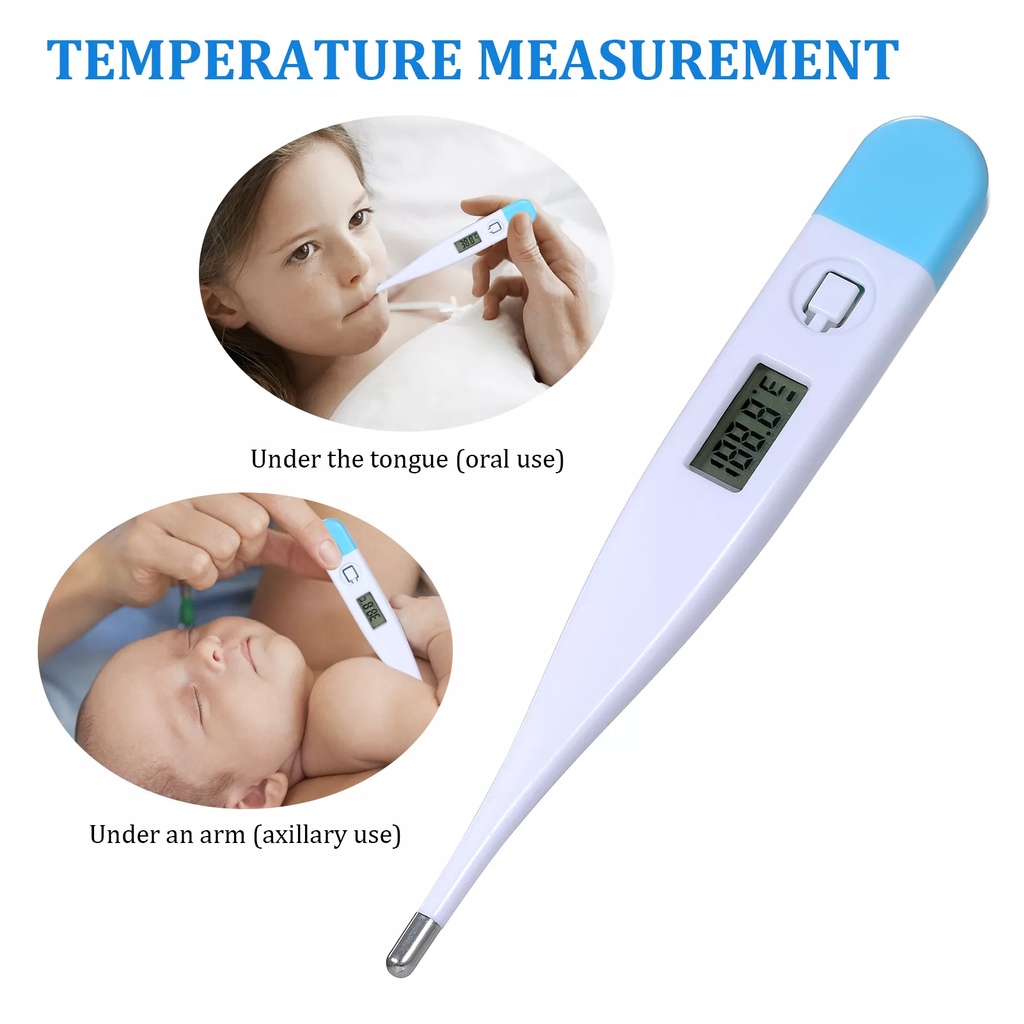 THERMOMETER DIGITAL ALAT PENGUKUR SUHU BADAN TUBUH BAYI BABY ANAK TERMOMETER UKUR MULUT KETIAK