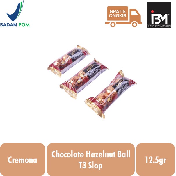 

Cremona Hazelnut Cream Crisp Malt Chocolate Wafer Ball T3 (3x12gr)