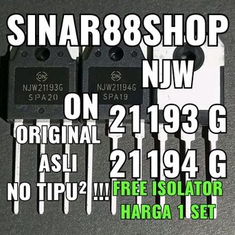 HARGA 1 SET/PASANG NJW21193G NJW21194G NJW 21193G 21194G ON ORI ASLI TR FINAL NJW21193 NJW21194 2119