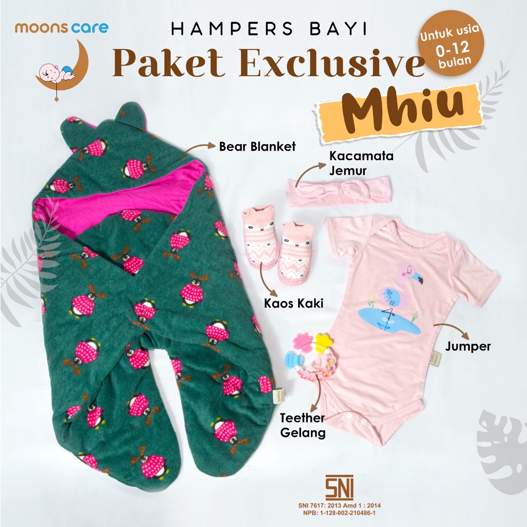 moons care Hampers Bayi Phiu Mhiu Hamper Baby Girl Boy Kado Hadiah Lahiran Perempuan Laki Laki Gift Set Newborn Babygift