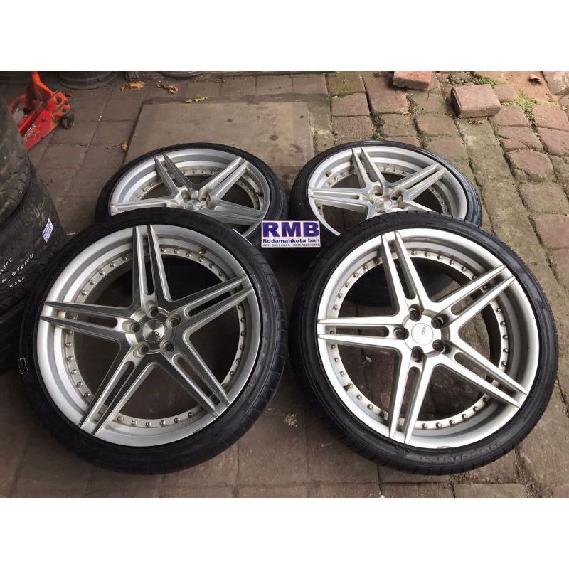 VELG BEKAS MOBIL HSR LEPAK RING 22 + BAN 265 35 RING 22 BISA BUAT MAZDA CX5 CRV ALPHARD DLL