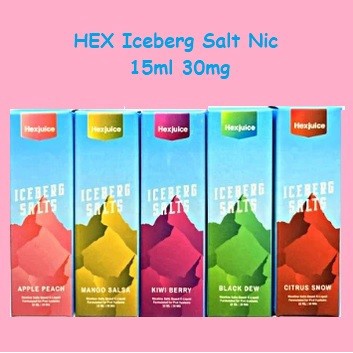 Saltnic Iceberg Salt Series 15ml 30mg by Hex