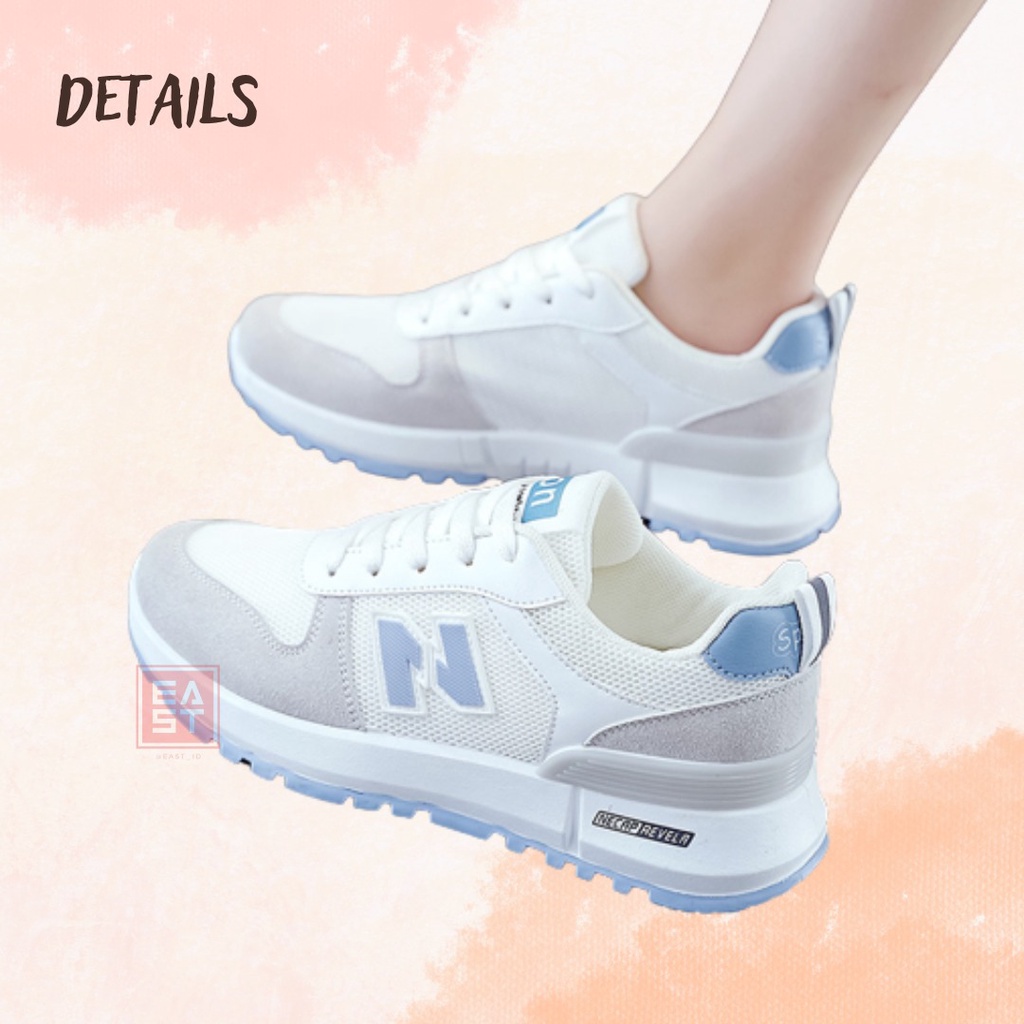 Livy Sepatu Sneakers Wanita Sport Shoes White