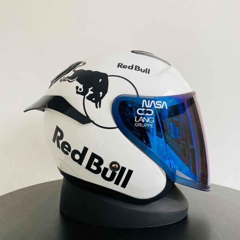 HELM KYT KYOTO MERK DYR PAKET RED BULL