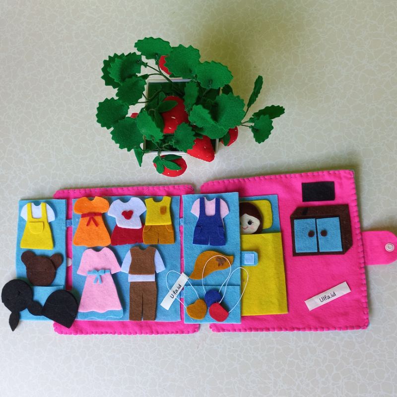 BONGKAR PASANG part 1 / BP FLANEL / DRESS UP DOLL / DRESS UP HIJAB / DOLL HOUSE / BOOK ACTIVITY / MA