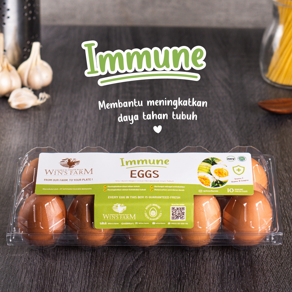 

Wins Farm | Telur Ayam Immune 10 Butir