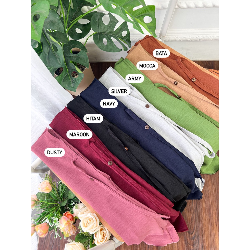 KHIMAR BERGO NONPET KANCING KONEKTOR KERUDUNG HIJAB JILBAB KERUDUNG SEGIEMPAT AIRFLOW CRINCKLE DEODORA PREMIUM