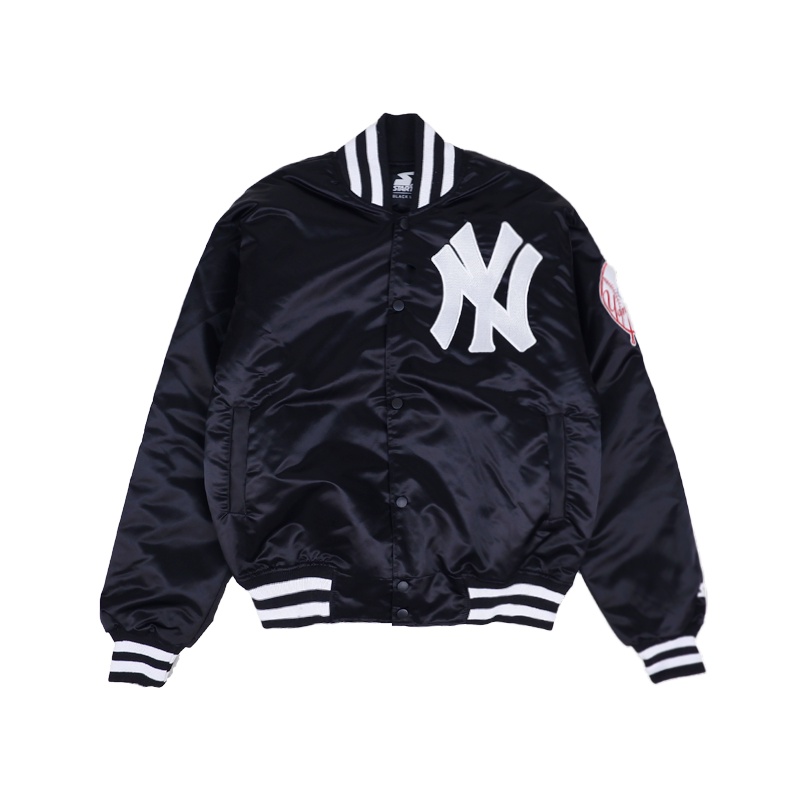 VARSITY JACKET YANKEES NY BLACK NEW YORK BASEBALL MLB TEAM VINTAGE LIMITED EDITION