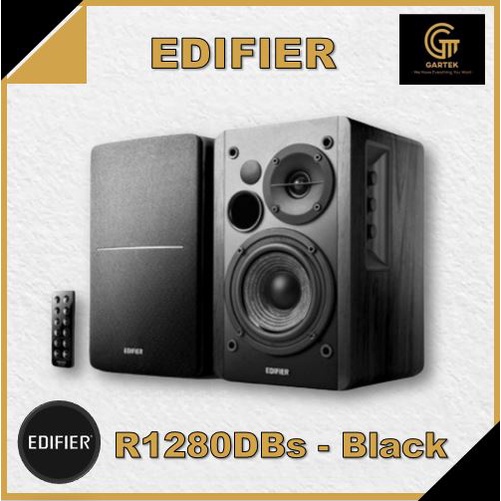 Edifier R1280DBs Powered Bluetooth 5.0 Bookshelf Speakers Black/Hitam