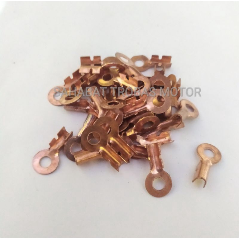 Sekun Skun Aki Bulat Tembaga Asli/Klem aki