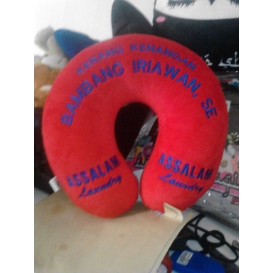 Souvenir Bantal Leher promosi custom Murah