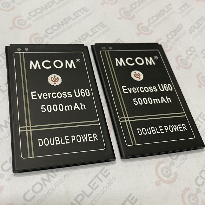 BATERAI EVERCOSS U60 MCOM | BATT EVERCOSS U60 DOUBLE POWER
