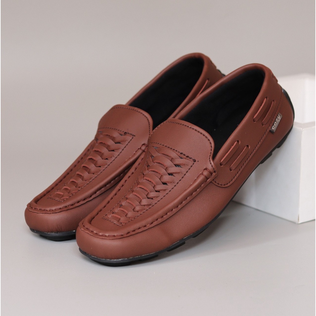 BURAY X SEPATU SLIP ON LOAFERS PRIA DEWASA COZY KULIT PU PREMIUM ASLI FORMAL CASUAL SLIP ON PRIA KERJA KANTOR GURU PNS PESTA RESMI NYAMAN || SLIP ON PRIA PANSUS BERKUALITAS 2022