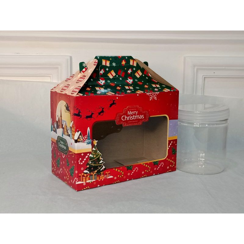 

(5pc)KOTAK/BOX EDISI NATAL~GABLE PET JAR2