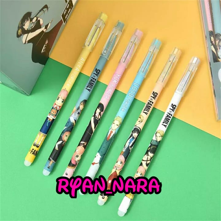 

Alat Tulis Pulpen Gel Bisa Di Hapus Anime Spy X Family Yor Loid Anya Ryan Nara
