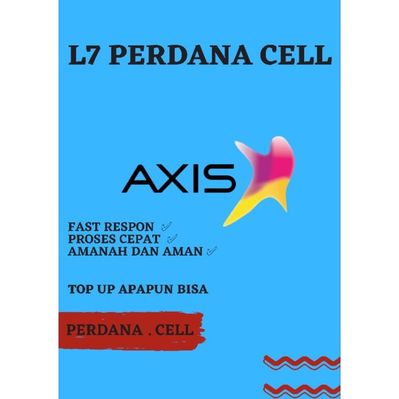 Voucer axis termurah/Top up saldo axis