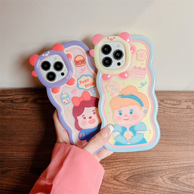 Soft Case Pelindung Motif Kartun Princess Monster Untuk iPhone 14 13 12 11 Pro Max X Xr Xs Max 7 8 6 6s Plus