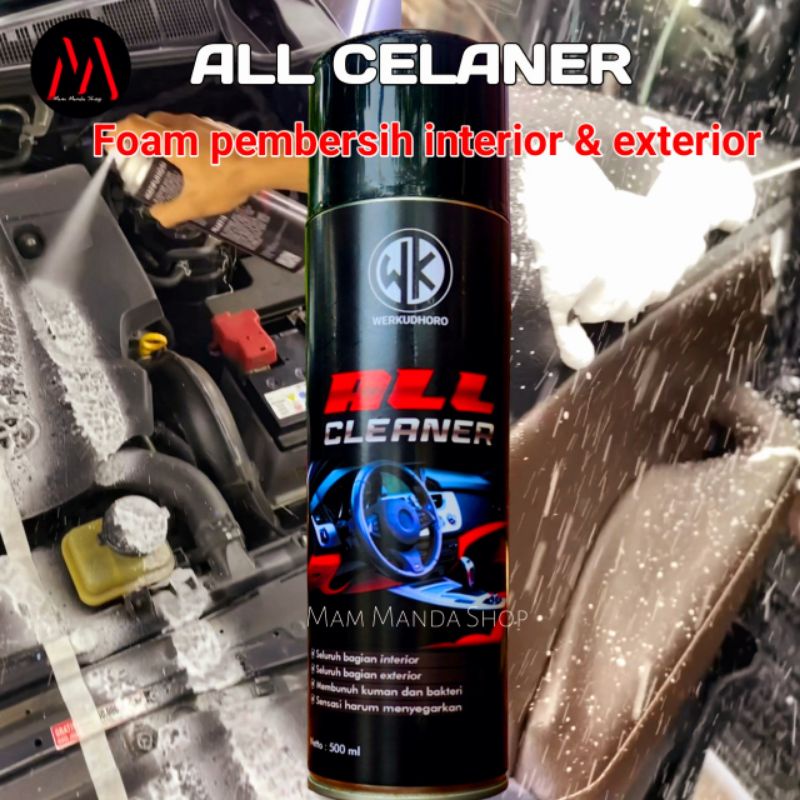 All Cleaner Mobil / Foam pembersih serbaguna / Pembersih Interior &amp; Exterior / Pembersih mesin Ban Jok kulit Plafon bludru / Pembersih Mobil