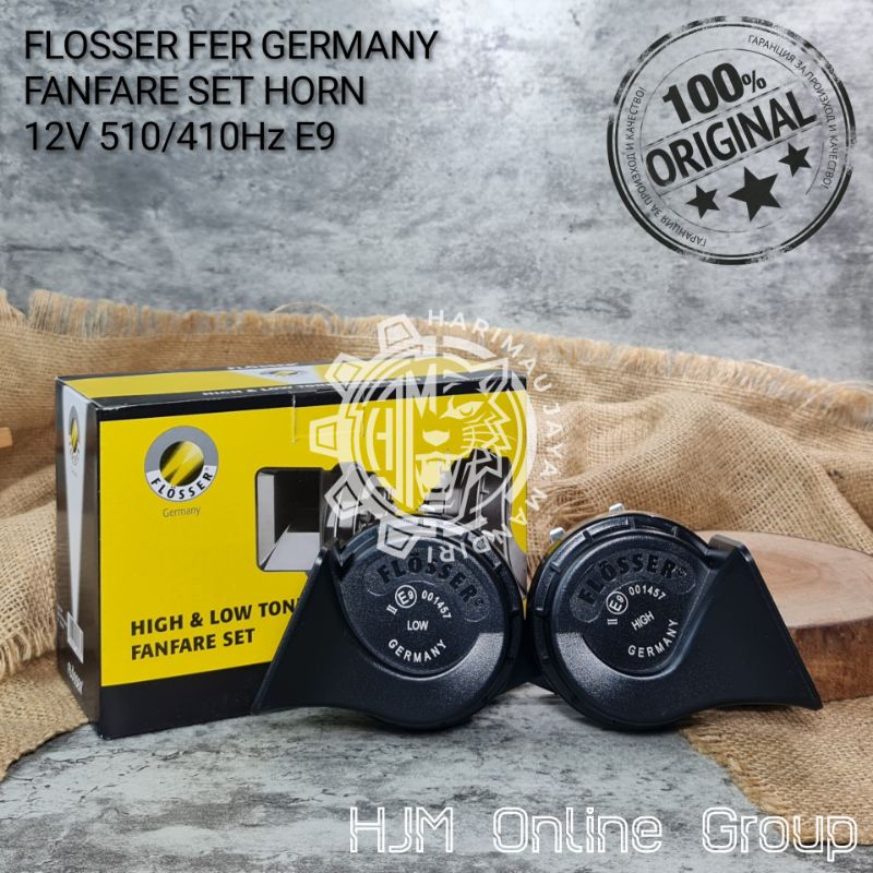 KLAKSON KEONG BMW FLOSSER GERMANY (FER) 12V + CABLE RELAY SET BOSCH