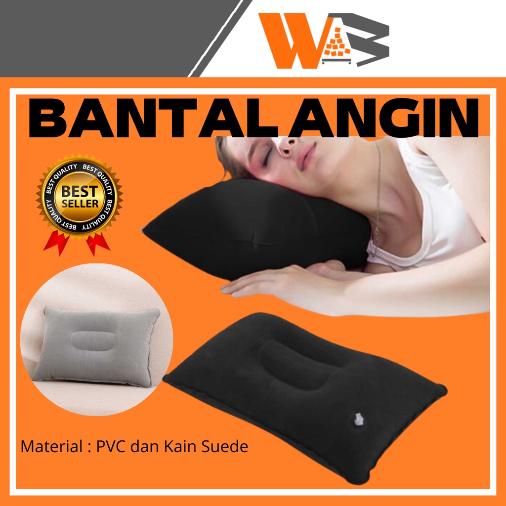 COD Bantal Tiup / Bantal Lipat / Bantal Angin Portabel Travel Air Pillow Inflatable