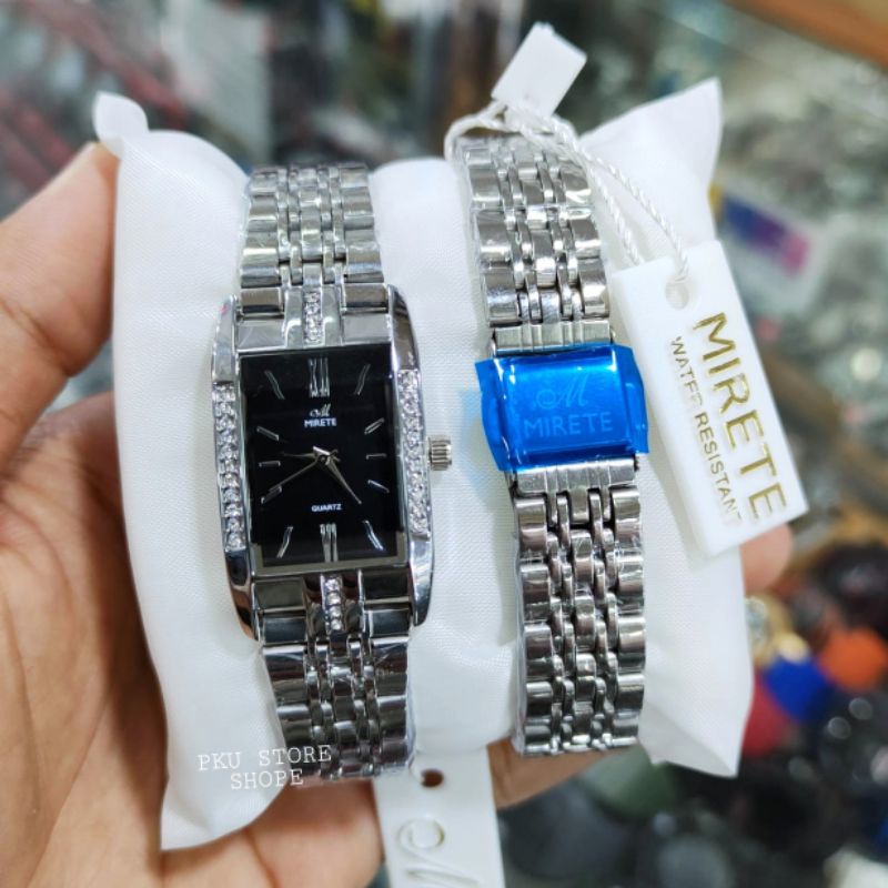 JAM TANGAN WANITA PETAK PERMATA MODEL TERBARU ANTI AIR || RANTAI STAINLISS || JAM TANGAN WANITA ANALOG QUARTZ || JAM TANGAN WANITA MEWAH || JAM TANGAN WANITA COD