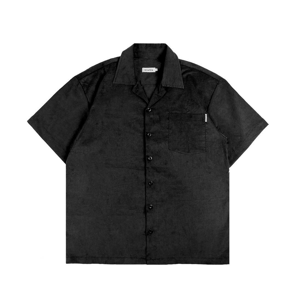 Revartco Artificiels Black Corduroy Work Shirt