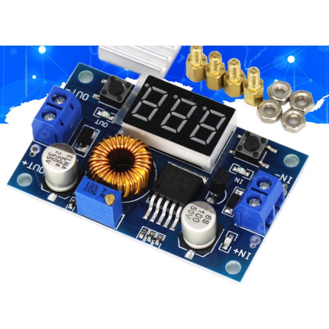 MODULE STEP-DOWN XL4015 ADJUSTABLE DC TO DC 5A VOLTMETER