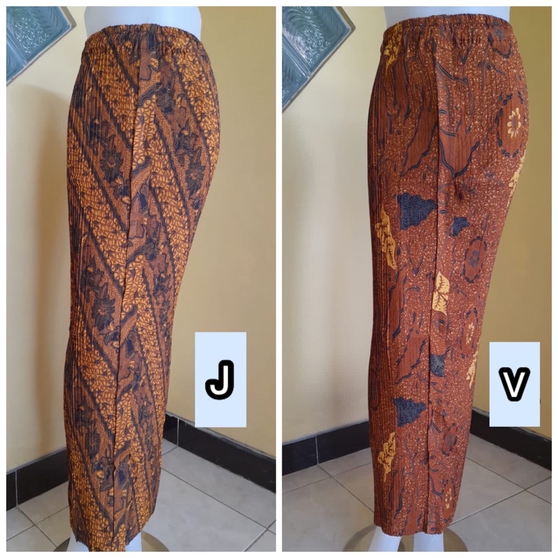 plisket wiru batik rok jarik wiru plisket