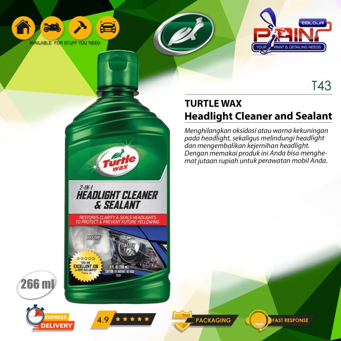 Turtle Wax HEADLIGHT CLEANER &amp; SEALANT 266 mL