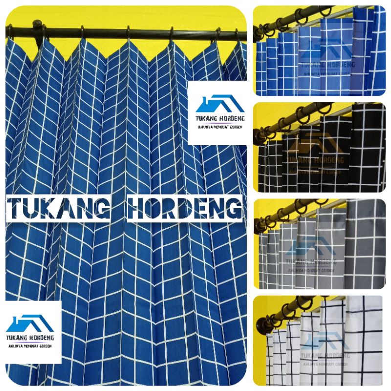 Gorden Jendela Minimalis Lebar 1.00 meter Gorden Plisket Model Cantolan Kawat S Korden Pintu Kotak K