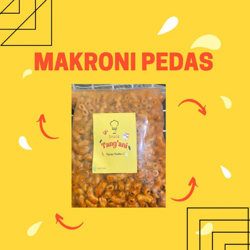 

Tang'ani Snack Makaroni Bantet EXTRA PEDAS DAUN JERUK 500gr - Makaroni Bantet Cemilan Viral
