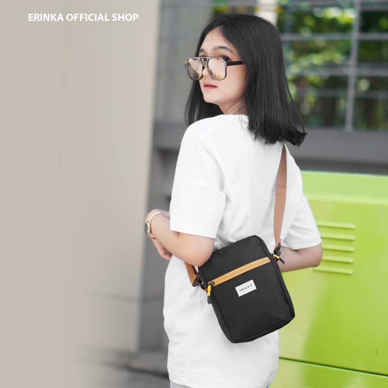 Heavy.Bag Slingbag mini distro Heavy Original - Tas Selempang Pria Casual