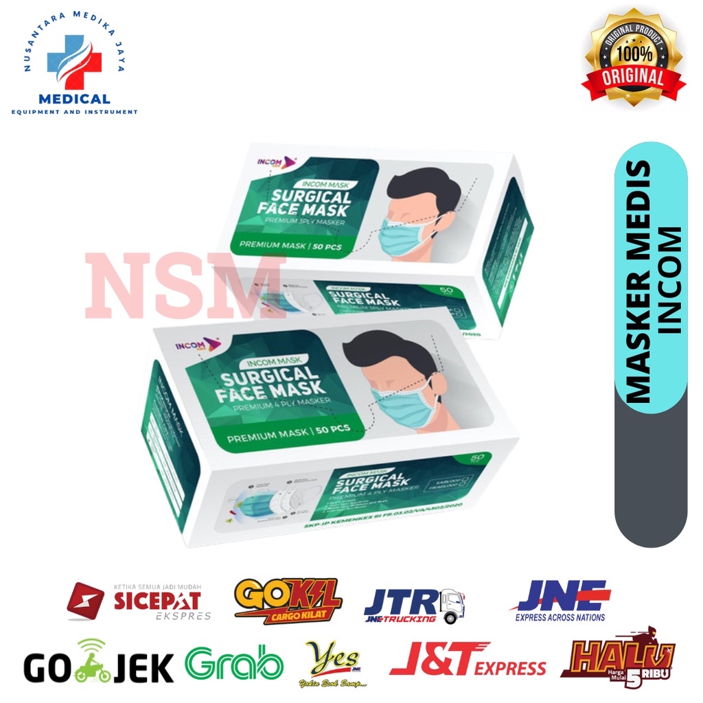 Masker Cantol income murah isi 50 pcs