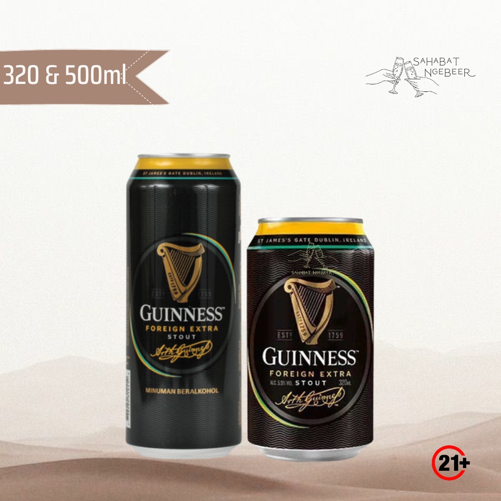 Jual Guinness Stout Beer Can 320ml And500ml Shopee Indonesia 