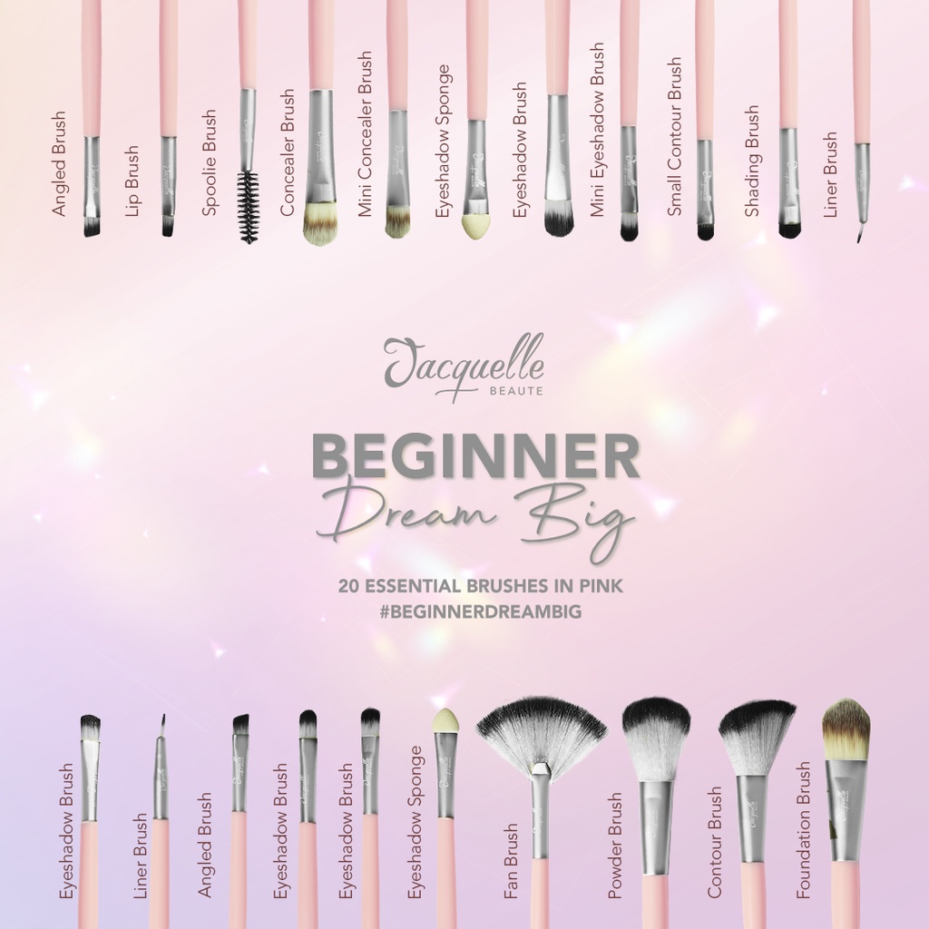 Jacquelle Beginner Dream Big Brush SET 20 Brush