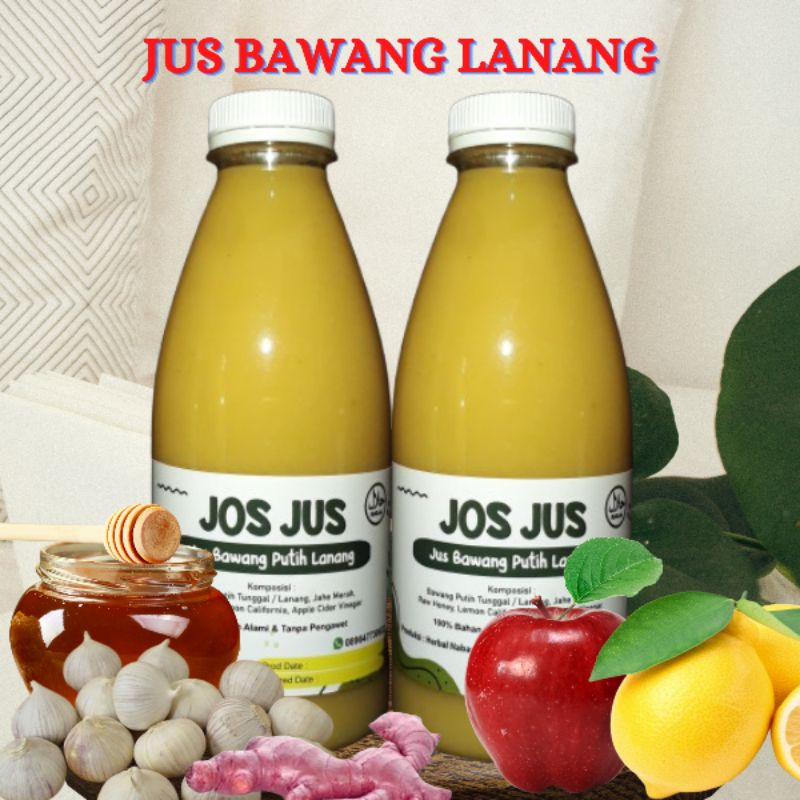 

Jus bawang putih tunggal Paket Hemat 2 Botol JOS JUS Garlic @350ML herbal asam urat rematik nyeri sendi