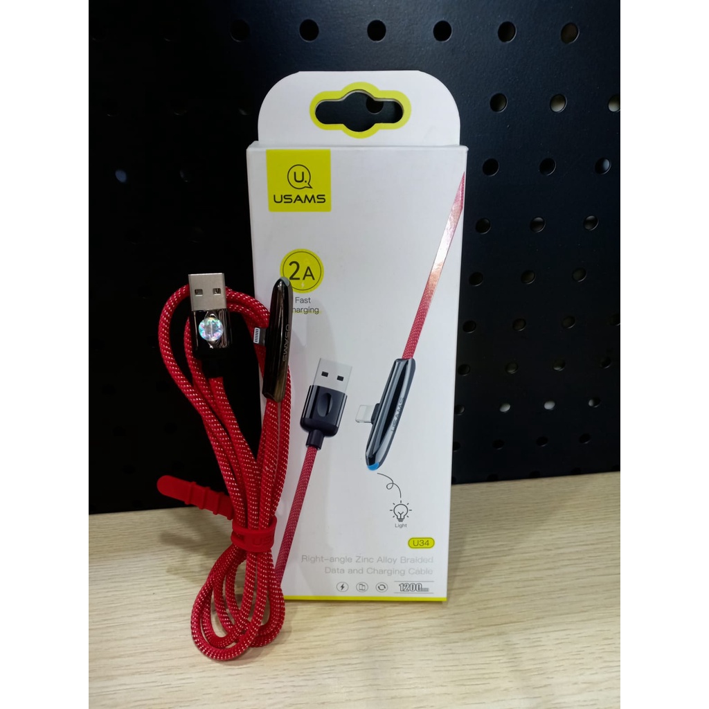 Kabel Data Lightning USAMS SJ362 Kabel Gaming Lightning 1.2M