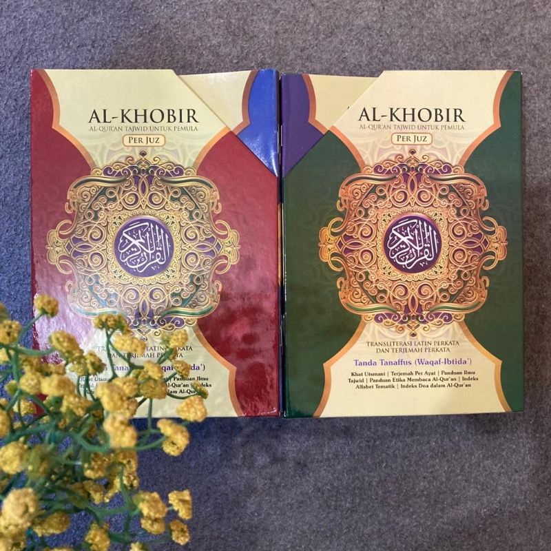 Al Quran Al khobir A5 alquran tajwid untuk pemula per juz trasliterasi latin perkata dan terjemah pe