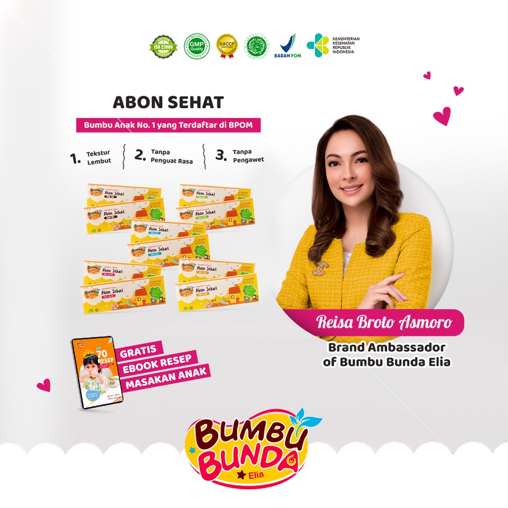 Bumbu Bunda Elia Abon Sapi MPASI / Abon Ayam / Abon MPASI / Abon Bayi